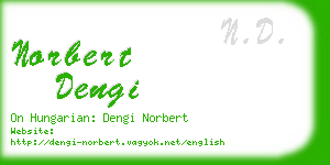 norbert dengi business card